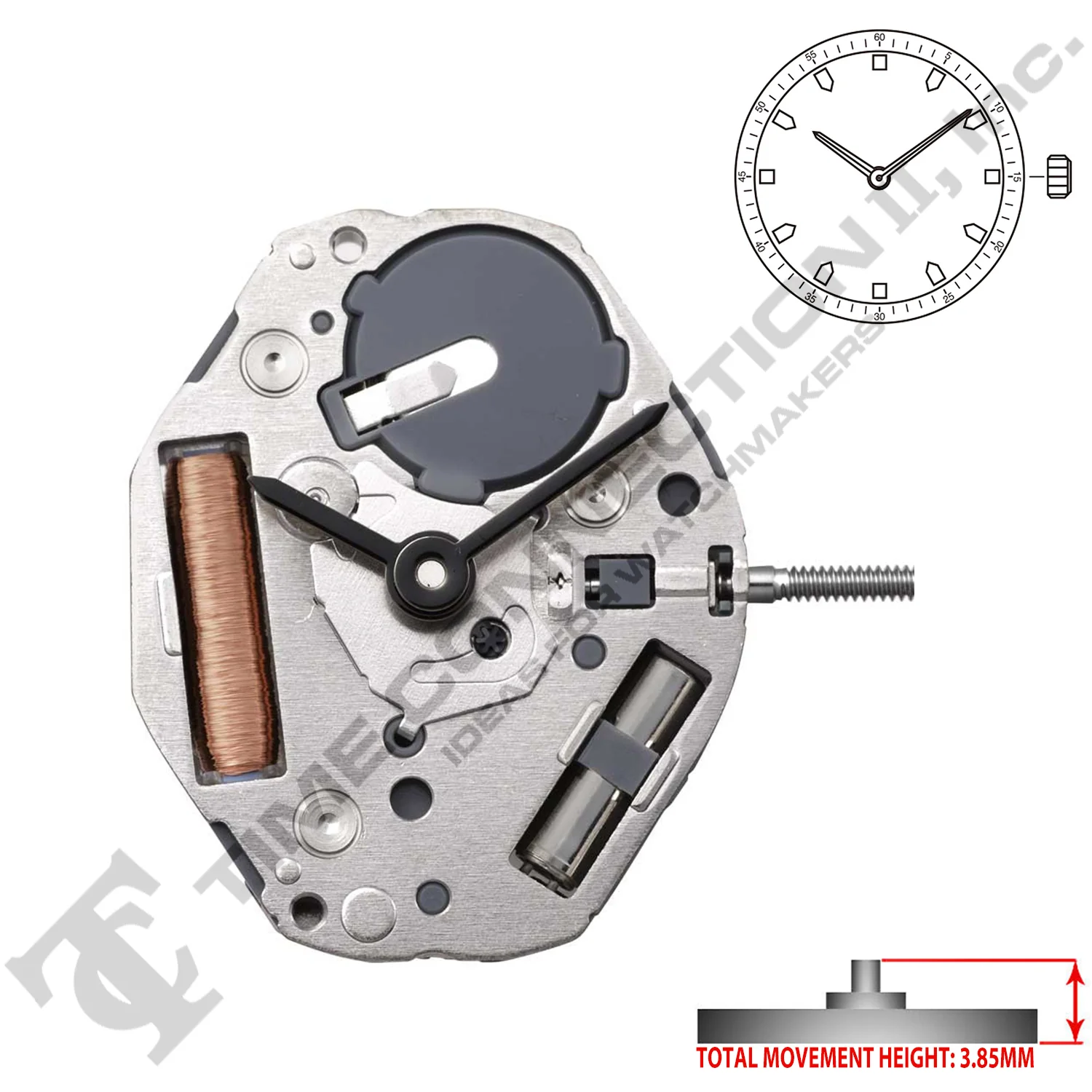 Miyota/Citizen LTD GL24 Japan Quartz Movement Ht. 3.8MM (Replaced Miyota GL26) - Image 2