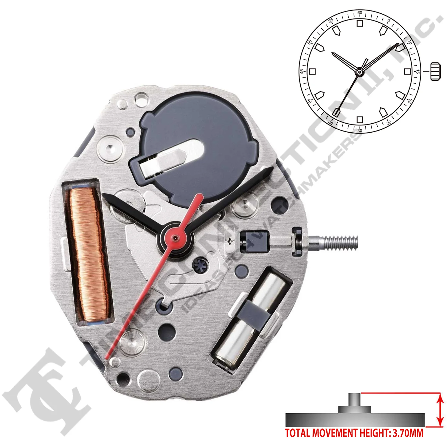 Miyota/Citizen LTD GL32 Japan Quartz Movement Ht. (Replaced Miyota GL30) - Image 2