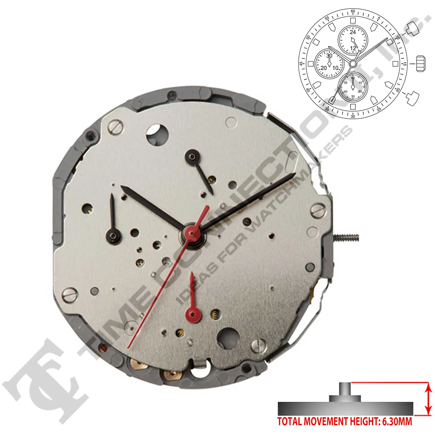 Miyota/Citizen LTD JS10 Japan Quartz Movement Ht. 6.30MM - Image 2