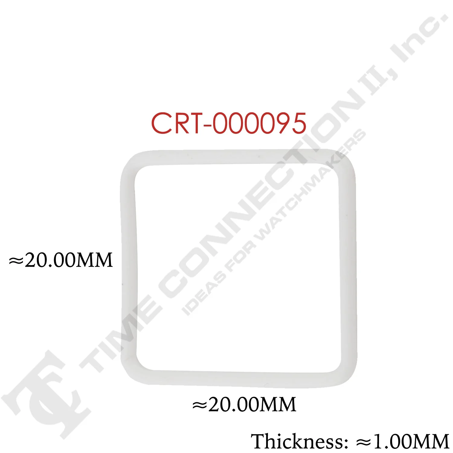 Original Cartier Square Case Back / Crystal Gaskets for Cartier Watches - Image 15