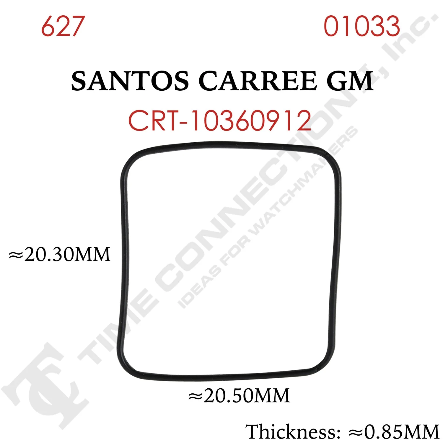 Original Cartier Square Case Back / Crystal Gaskets for Cartier Watches - Image 17