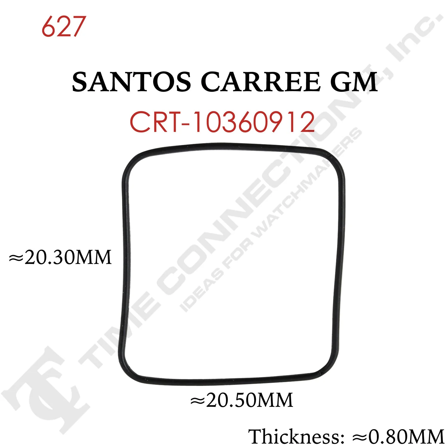 Original Cartier Square Case Back / Crystal Gaskets for Cartier Watches - Image 18
