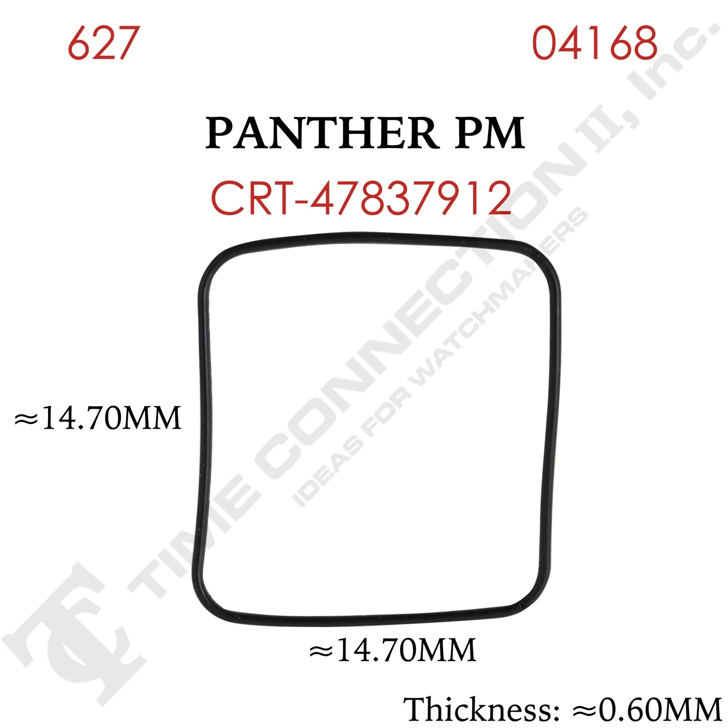 Original Cartier Square Case Back / Crystal Gaskets for Cartier Watches - Image 2