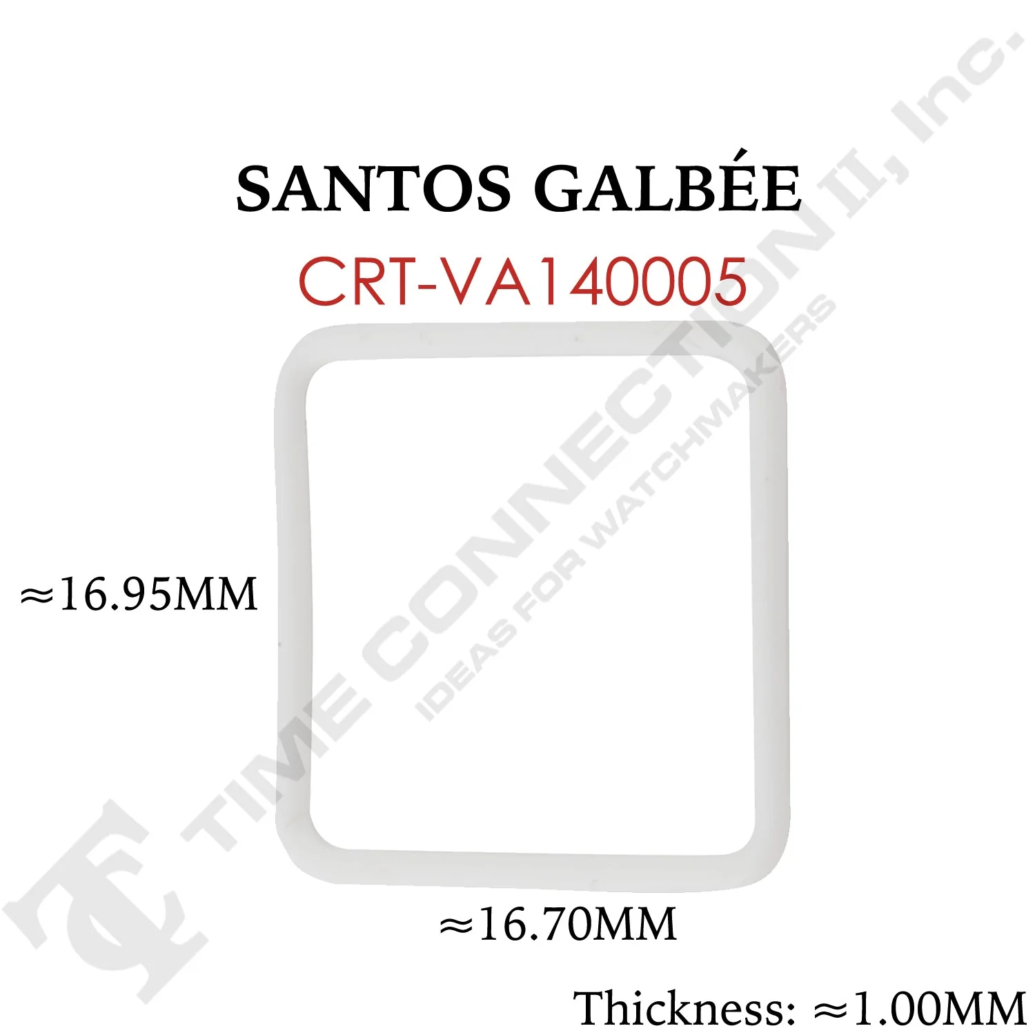Original Cartier Square Case Back / Crystal Gaskets for Cartier Watches - Image 6