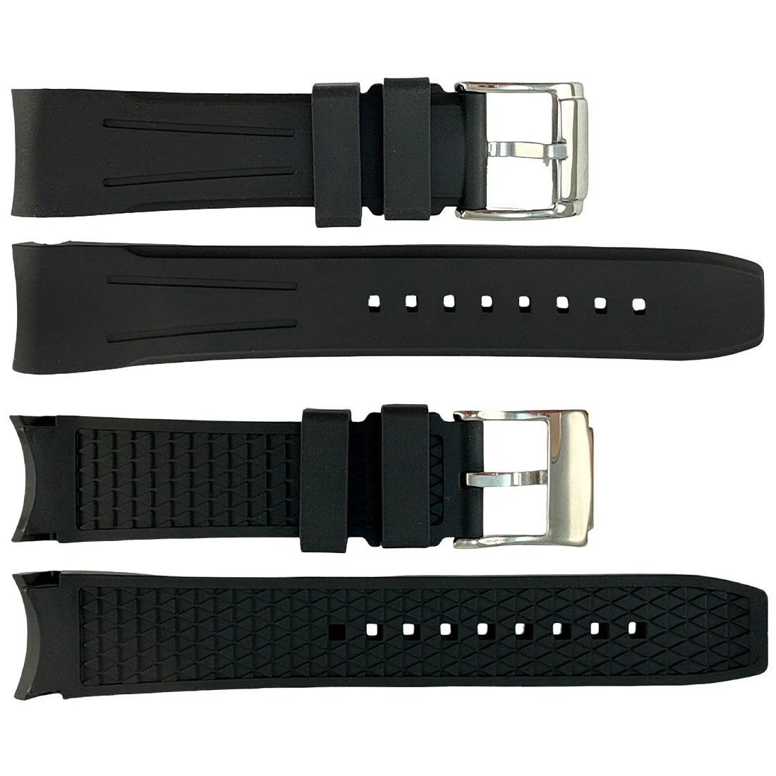 P705 Genuine Silicone Sports Band with Stainless Steel Buckle (18mm-24mm) - Image 3