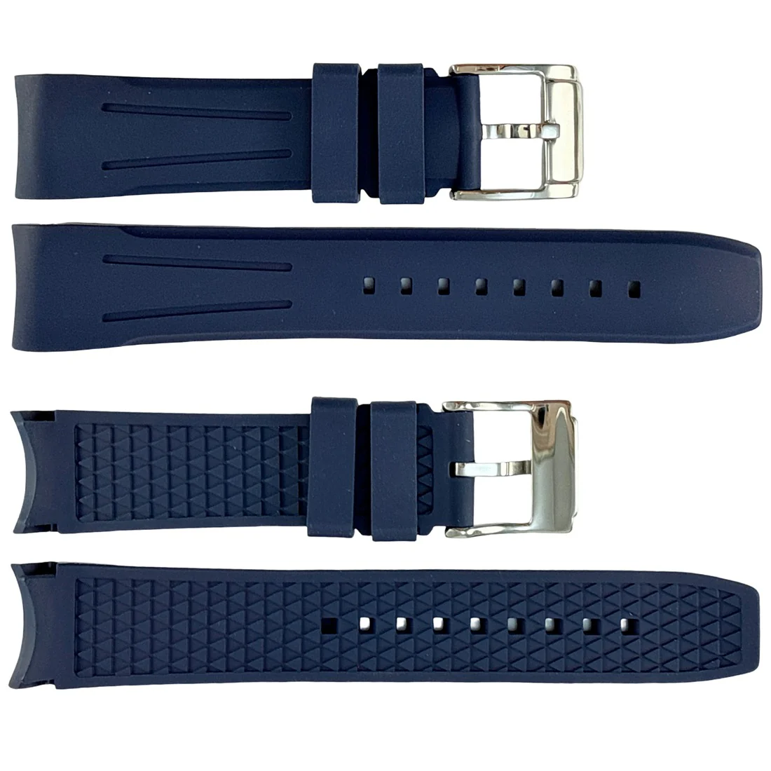 P705 Genuine Silicone Sports Band with Stainless Steel Buckle (18mm-24mm) - Image 4