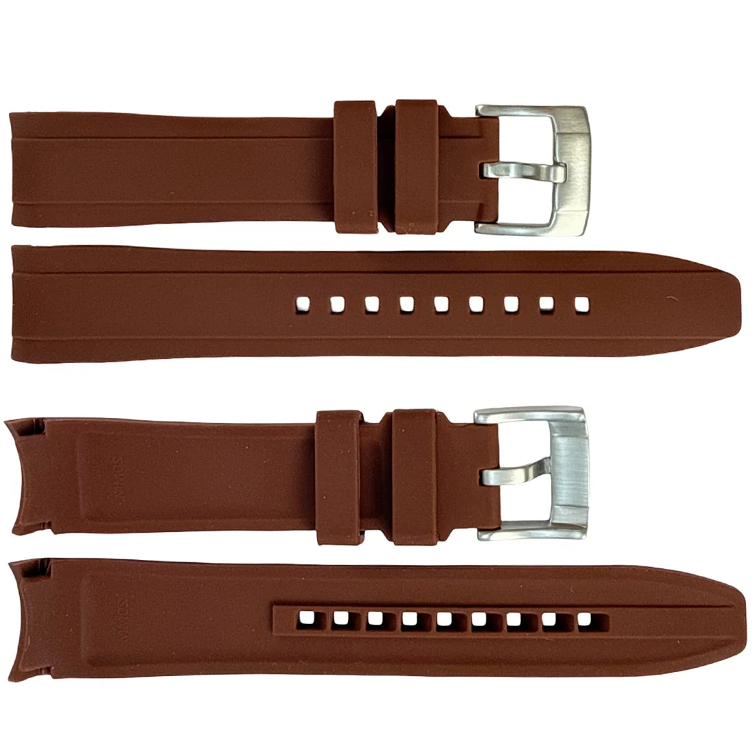 P715 Polyurethane Band with Curved Ends to Fit Rolex Sport Models (18mm-24mm) - Image 4