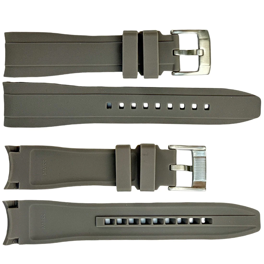P715 Polyurethane Band with Curved Ends to Fit Rolex Sport Models (18mm-24mm) - Image 6