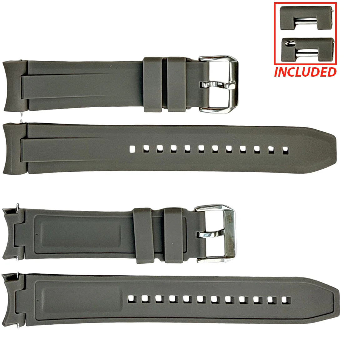 P725 Rubber Made Universal Band with Duo Ends to Fit Most Sport Models (20mm-22mm) - Image 3
