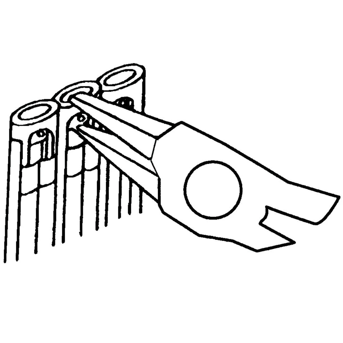 PL-410, Economy Bracelet Pin Removing Plier 5" - Image 2