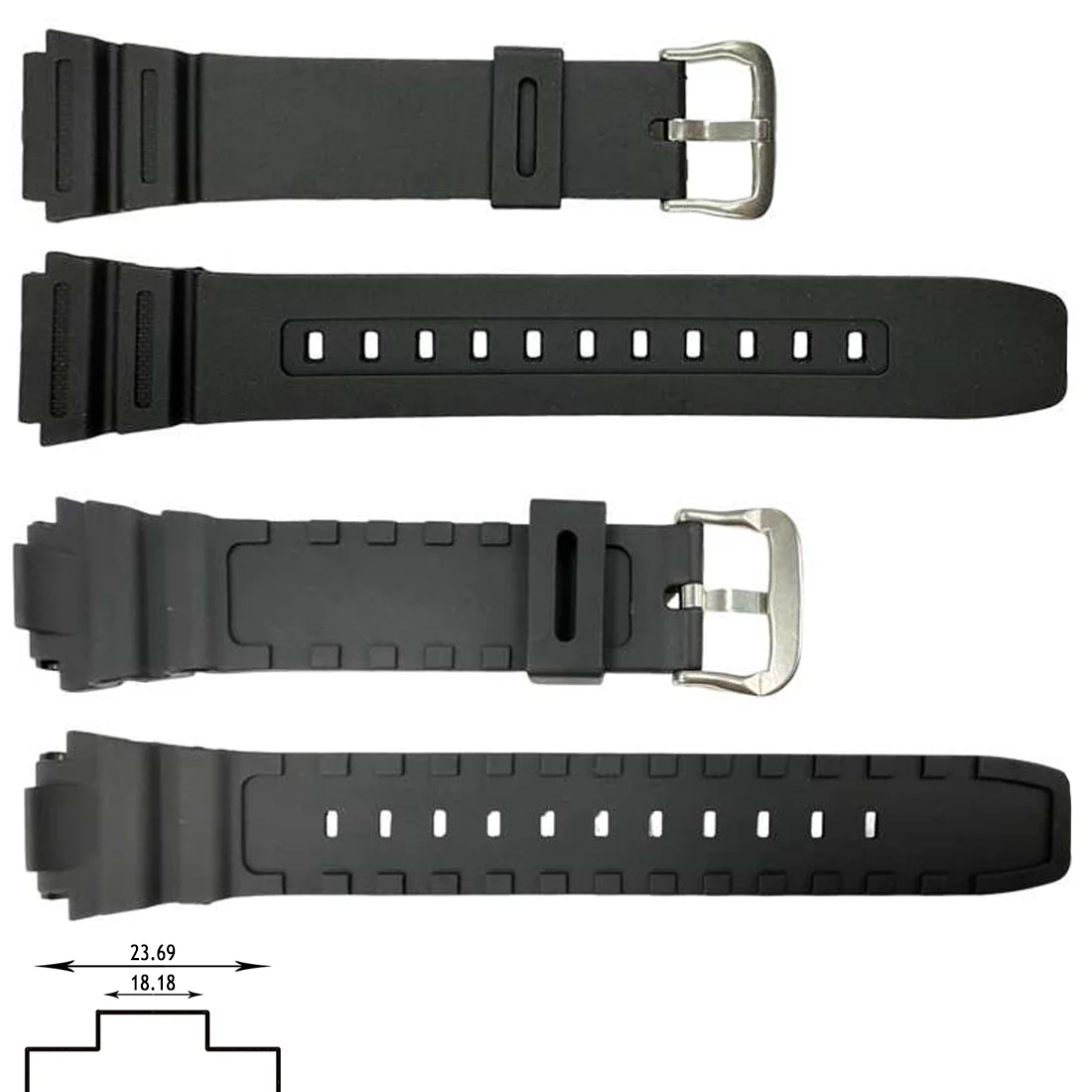 Replacement Watch Band for Casio Illuminator Watch (18mm x 23.5mm)