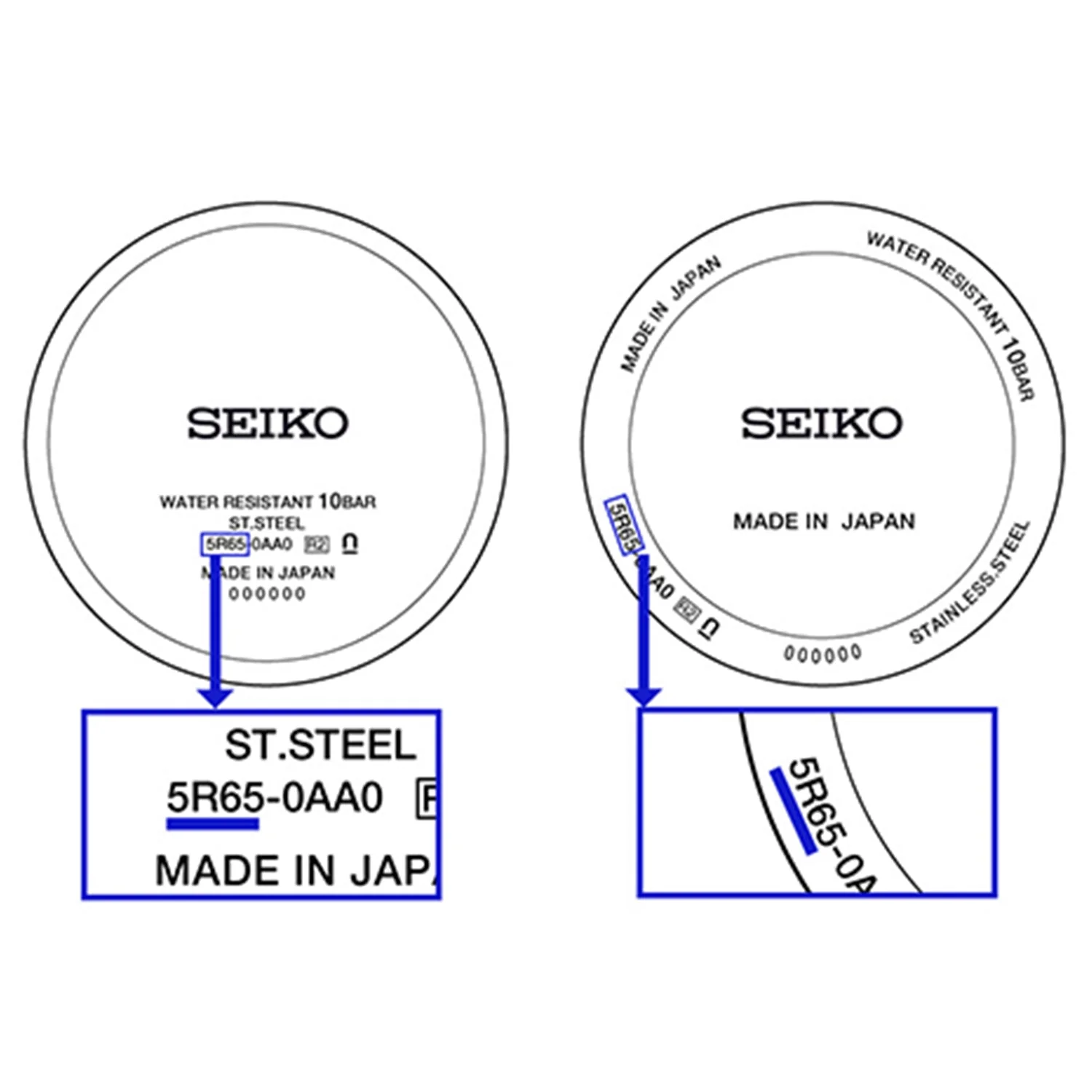 SAHN83LN01 Seiko Watch Crystal