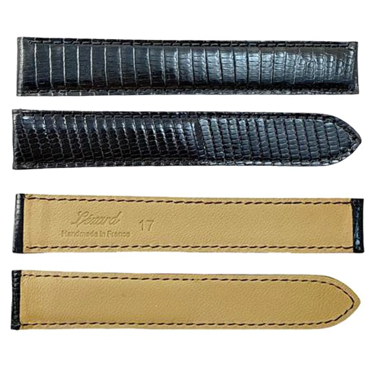 ROCHET ZRC No. 766 Genuine Lizard Deployment Leather Straps (17mm x 16mm)