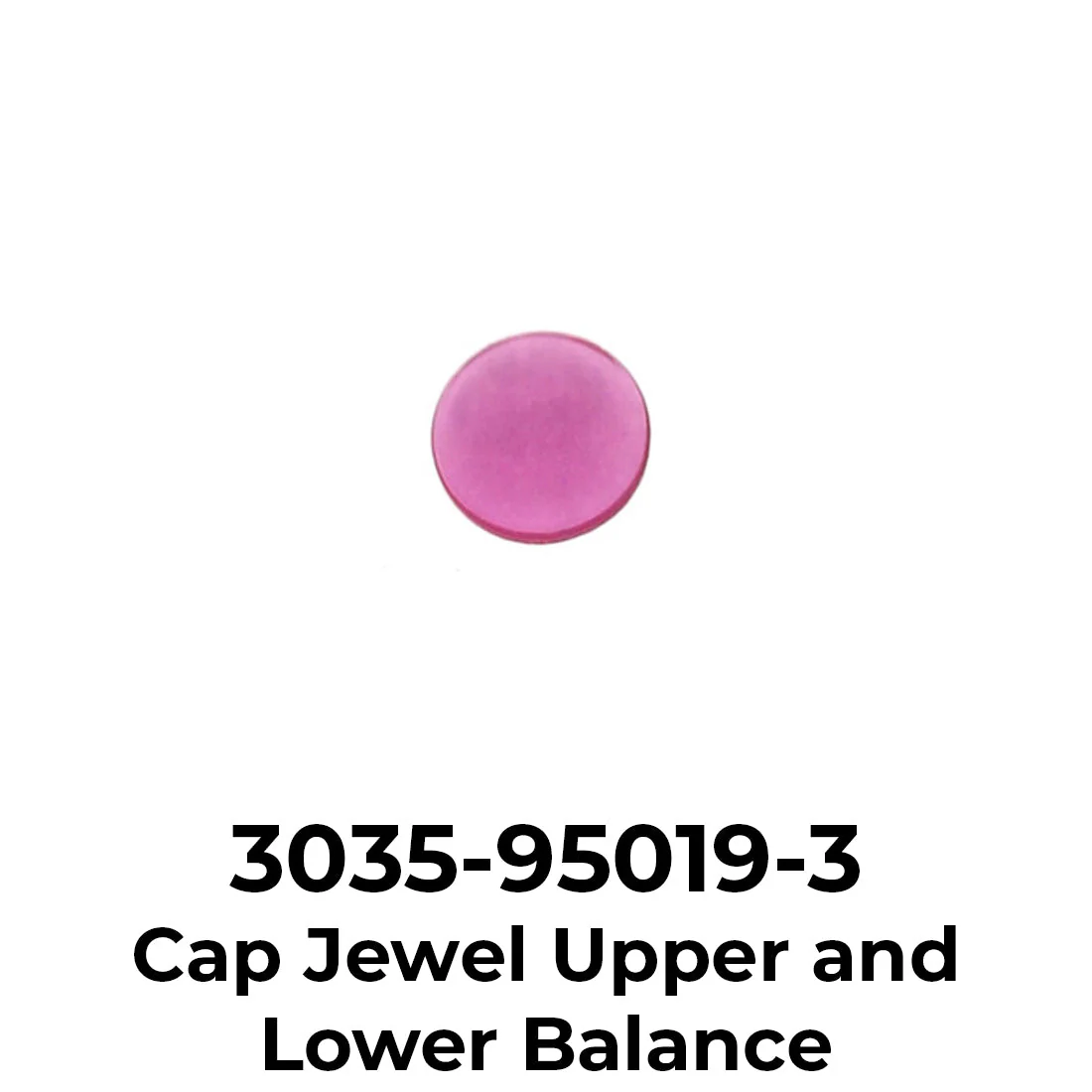 Rolex 3035-95019-3 - Cap Jewel Upper and Lower Balance, High Quality Swiss