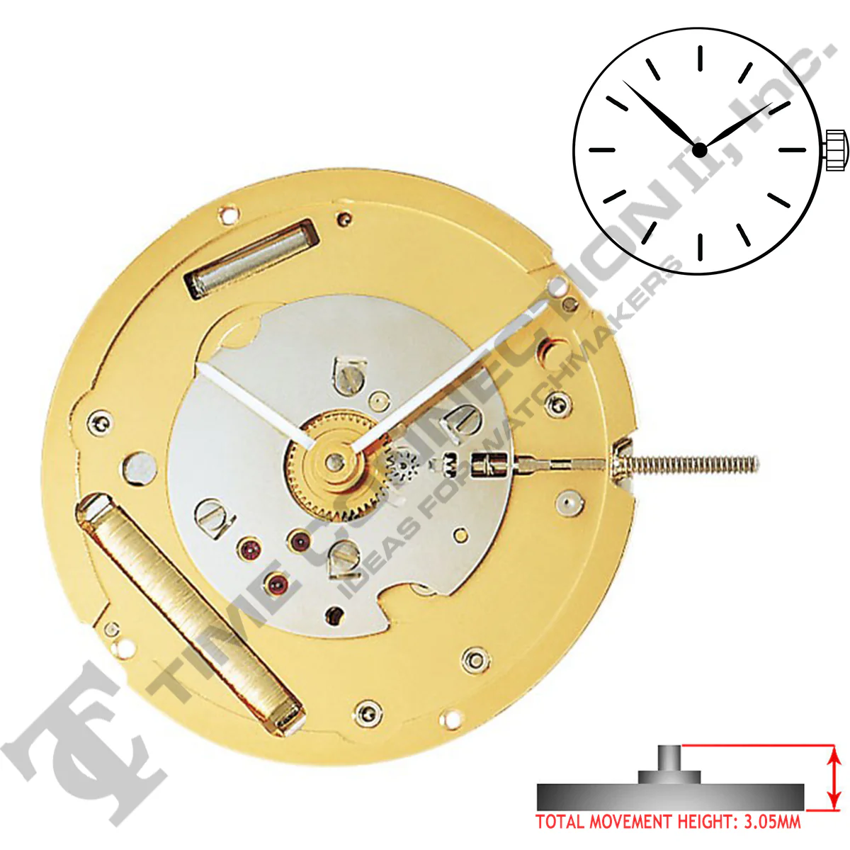 Harley Ronda 1002 2 Hands Swiss Made Quartz Movement Ht. 3.05MM - Image 2