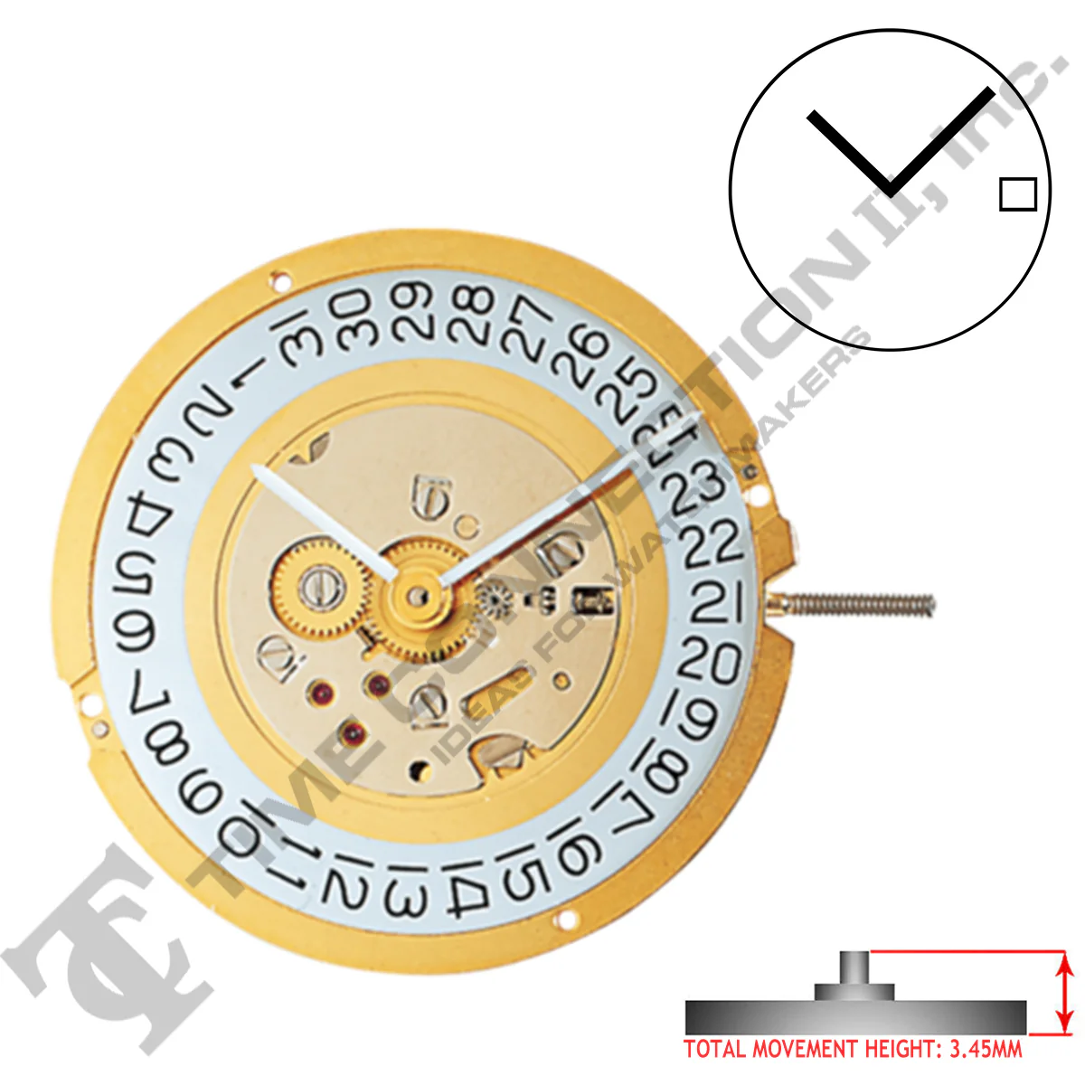 Harley Ronda 1016 2 Hands Swiss Made Quartz Movement (Various Heights) - Image 4