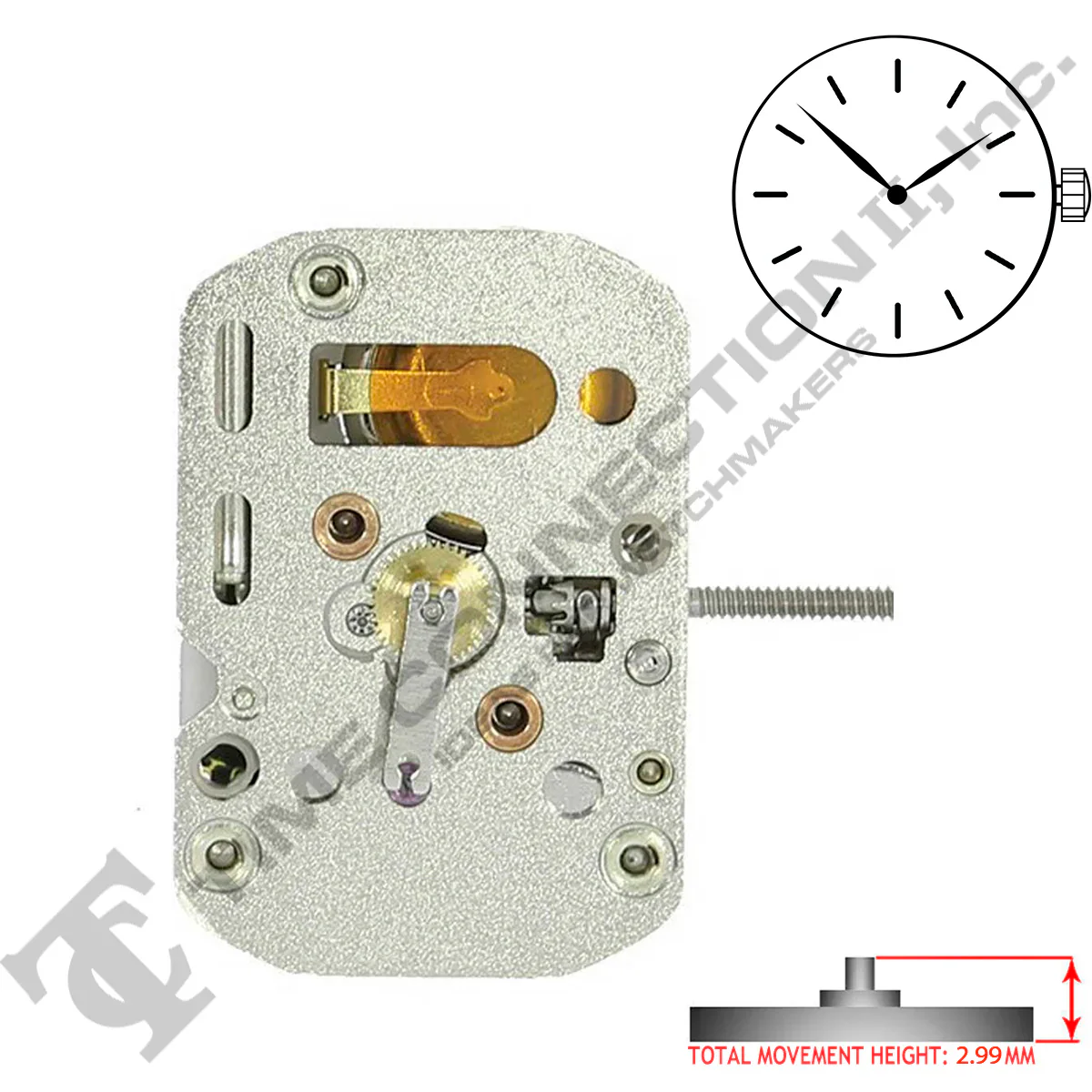 Harley Ronda 1032 2 Hands Quartz Movement (Various Heights) - Image 5