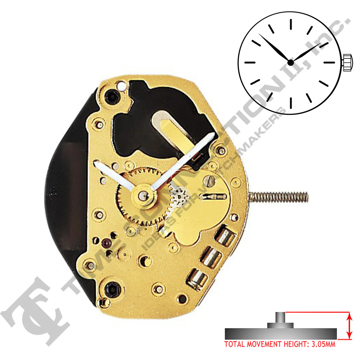Harley Ronda 1062 2 Hands Swiss Made Quartz Movement Ht. 3.05MM - Image 2