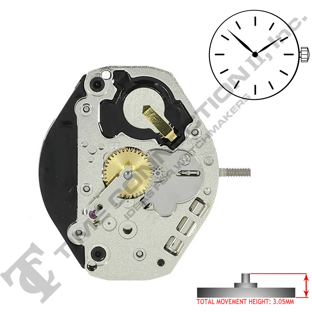 Harley Ronda 1062 2 Hands Quartz Movement (Various Heights) - Image 2