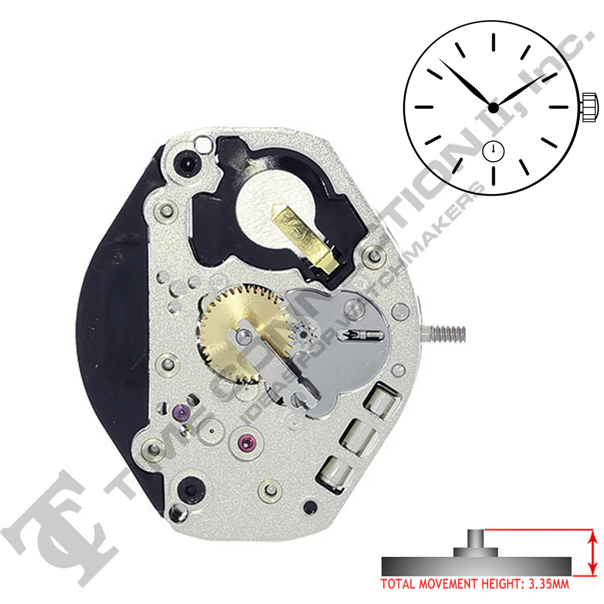 Harley Ronda 1064 2 Hands Quartz Movement (Various Heights) - Image 3