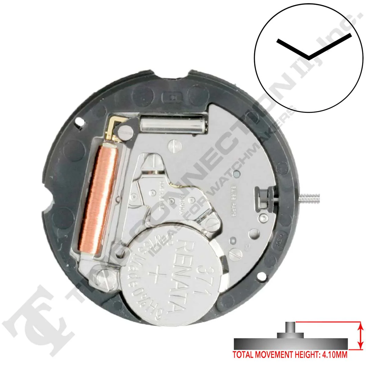 Harley Ronda 502 2 Hands Quartz Movement (Various Heights)