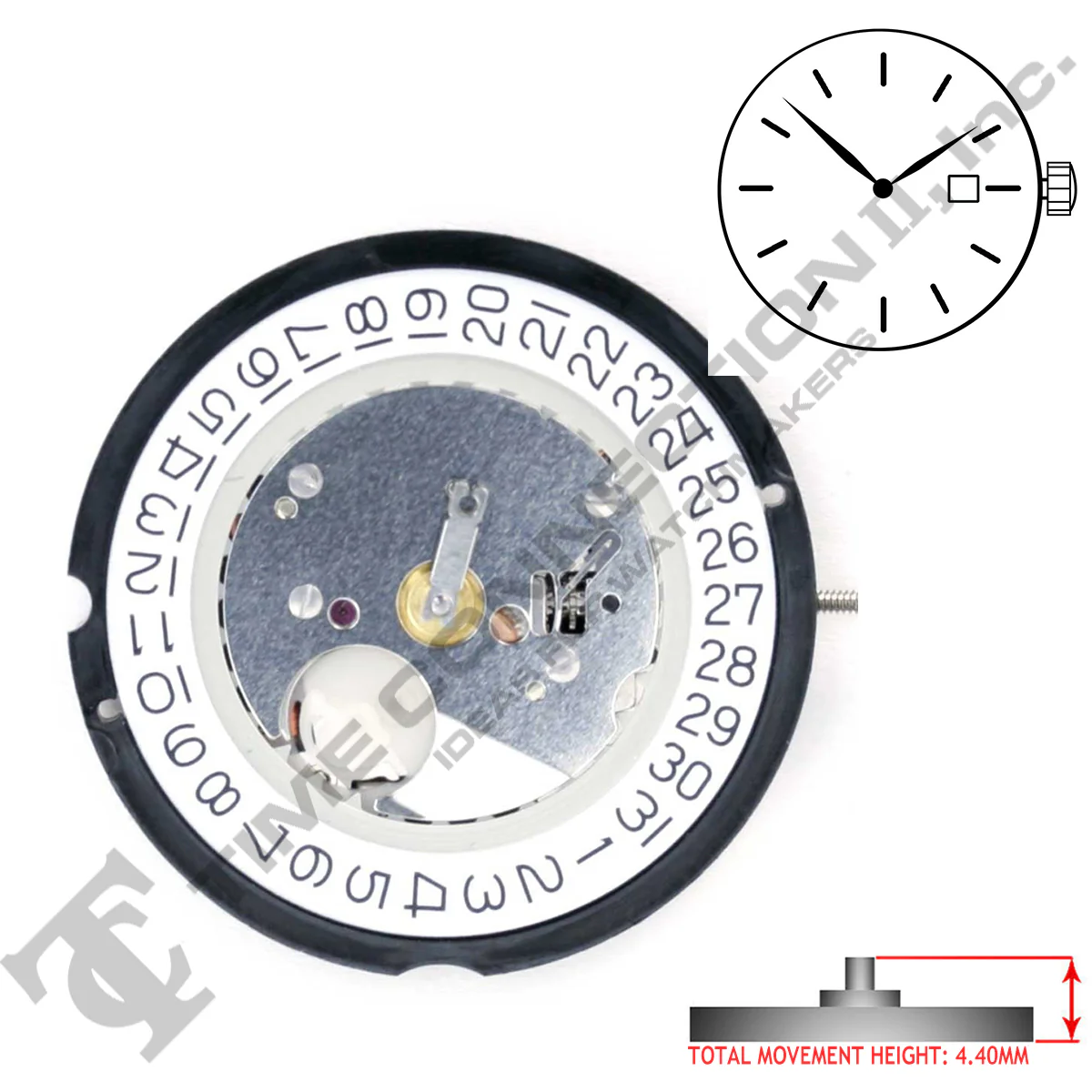 Harley Ronda 515 2 Hands Quartz Movement Ht. 4.10mm - Image 2