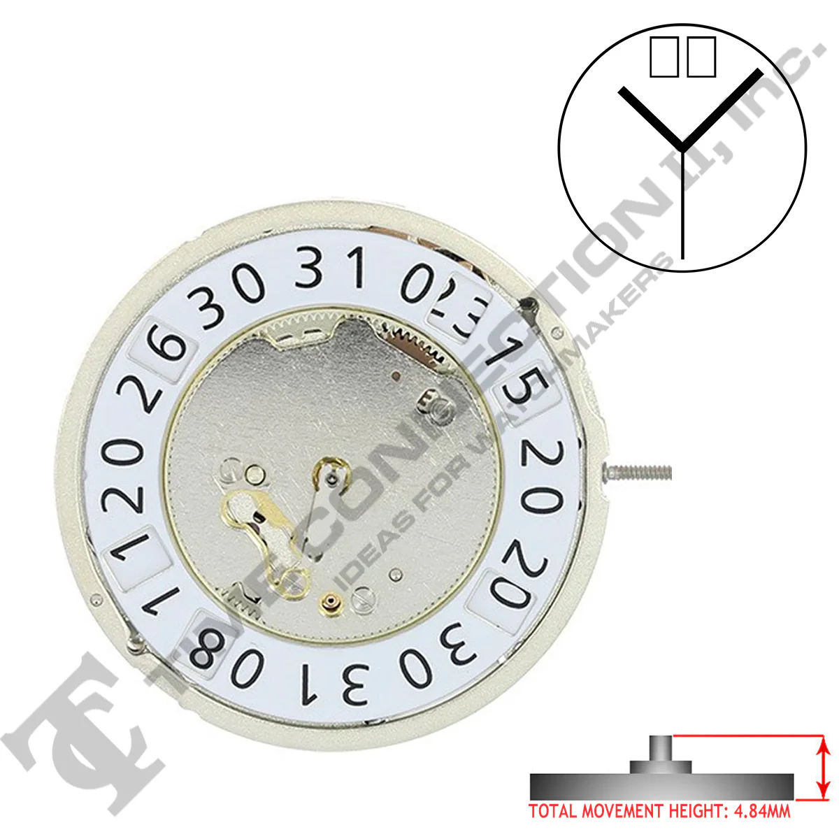Harley Ronda 6003.B 3 Hands Quartz Movement Ht. 4.84MM - Image 2