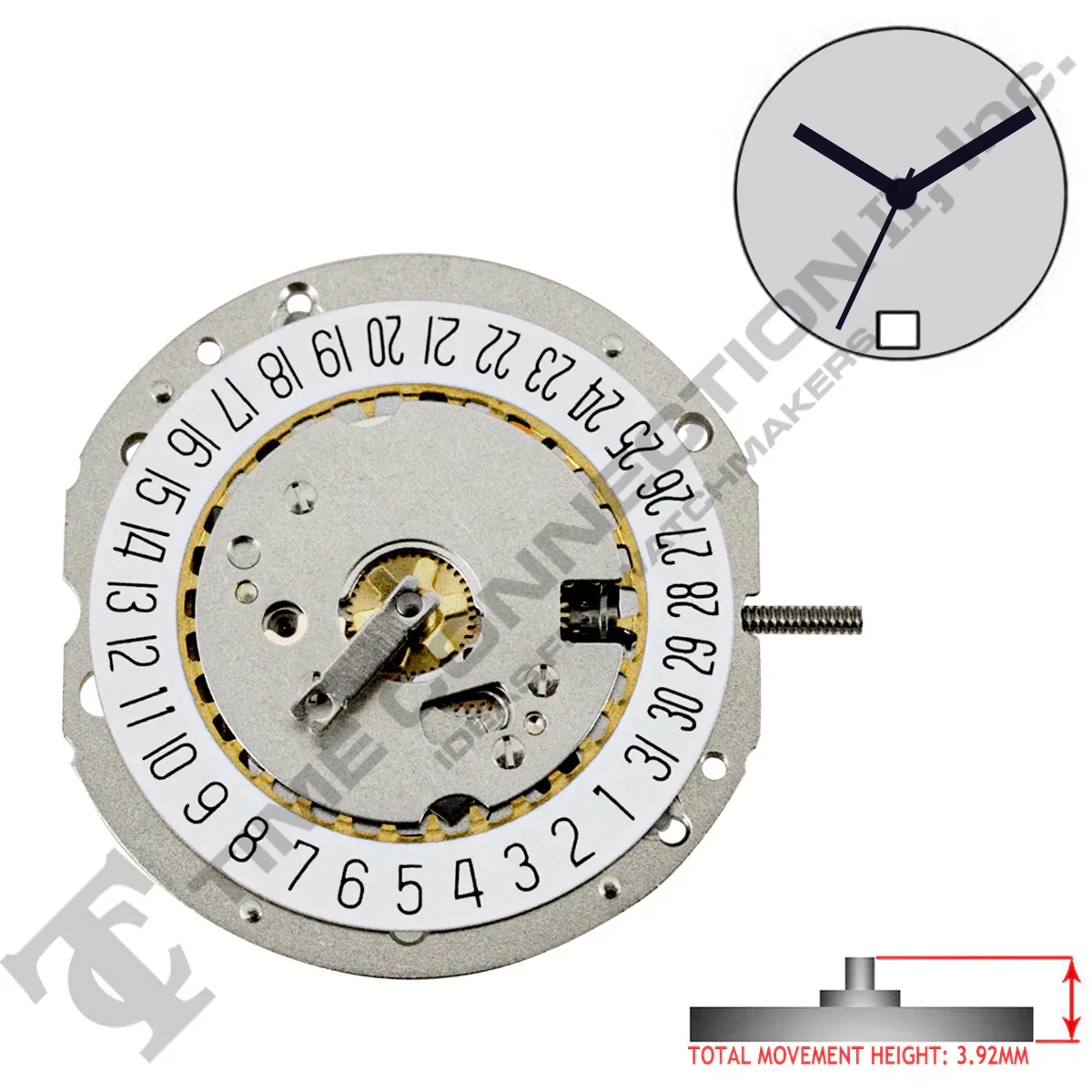 Harley Ronda 705 3 Hands Quartz Movement (Various Heights) - Image 2