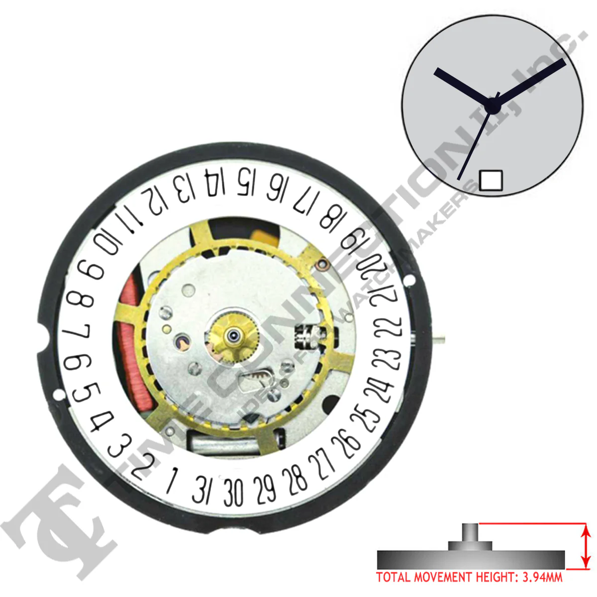 Harley Ronda 715 3 Hands Quartz Movement (Various Heights) - Image 3