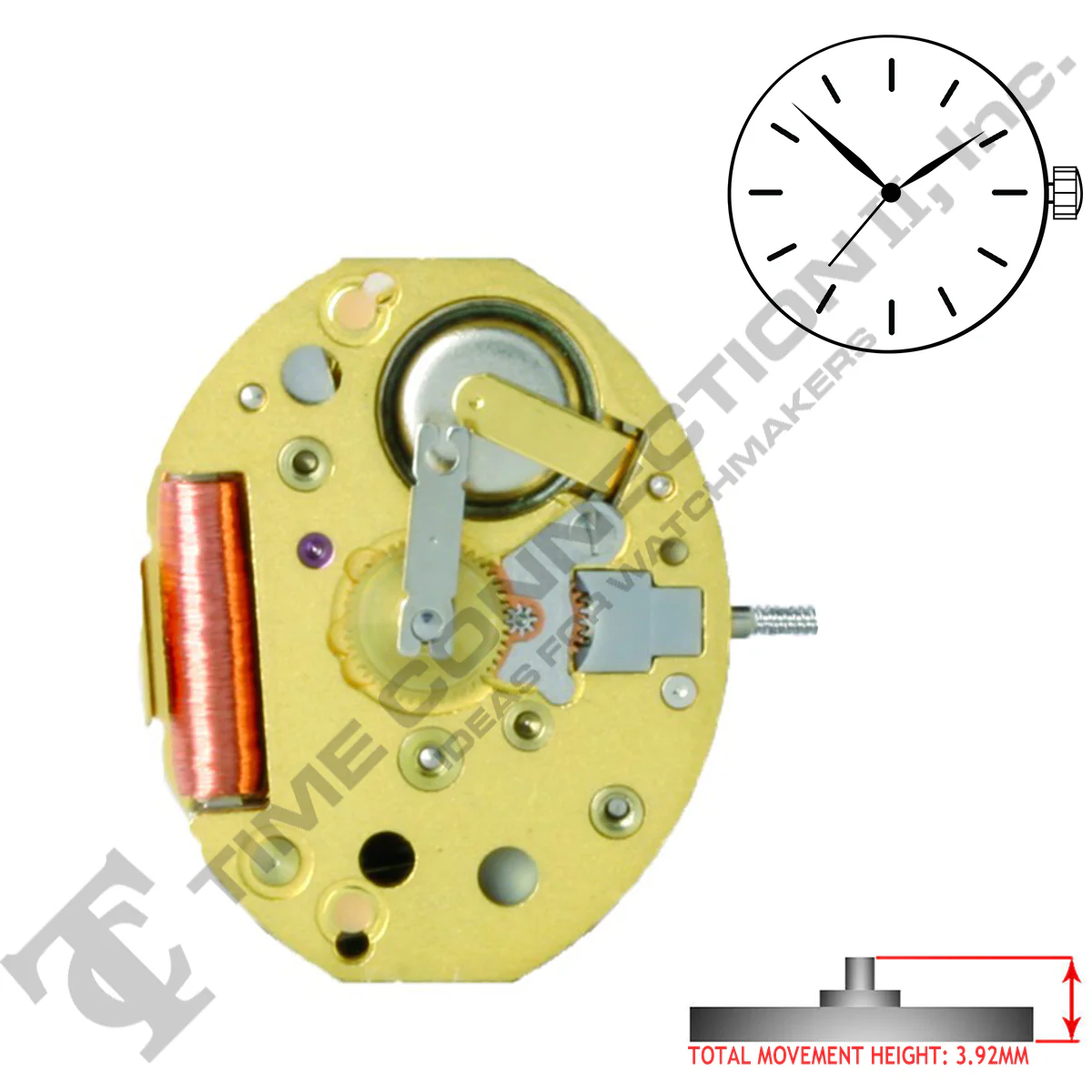 Harley Ronda 753 3 Hands Swiss Made Quartz Movement Ht. 3.92MM - Image 2