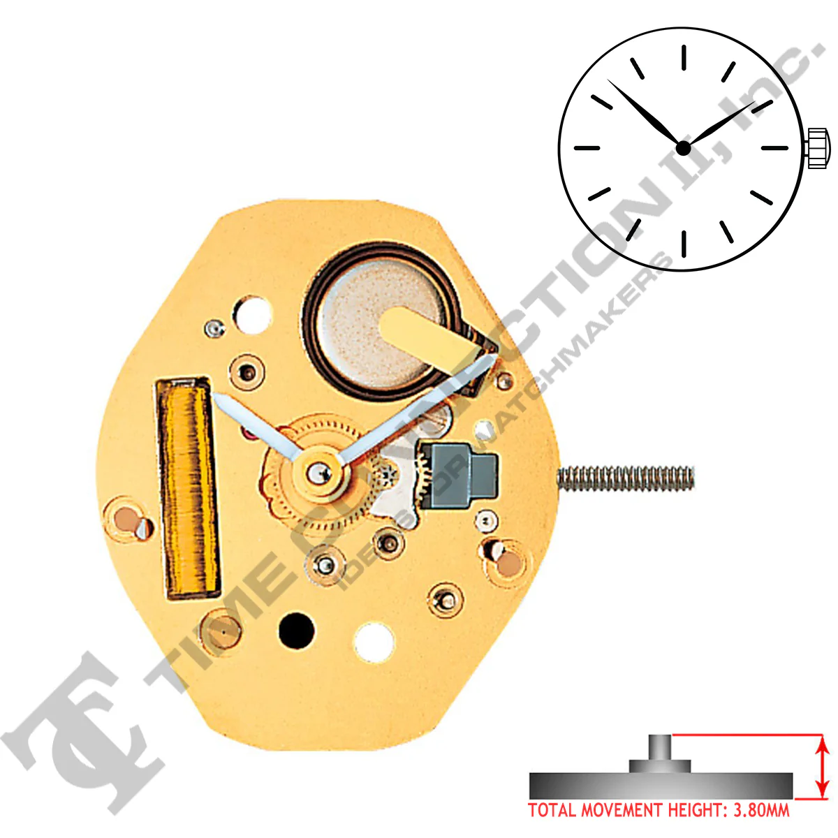 Harley Ronda 762 2 Hands Swiss Made Quartz Movement (Various Heights) - Image 3