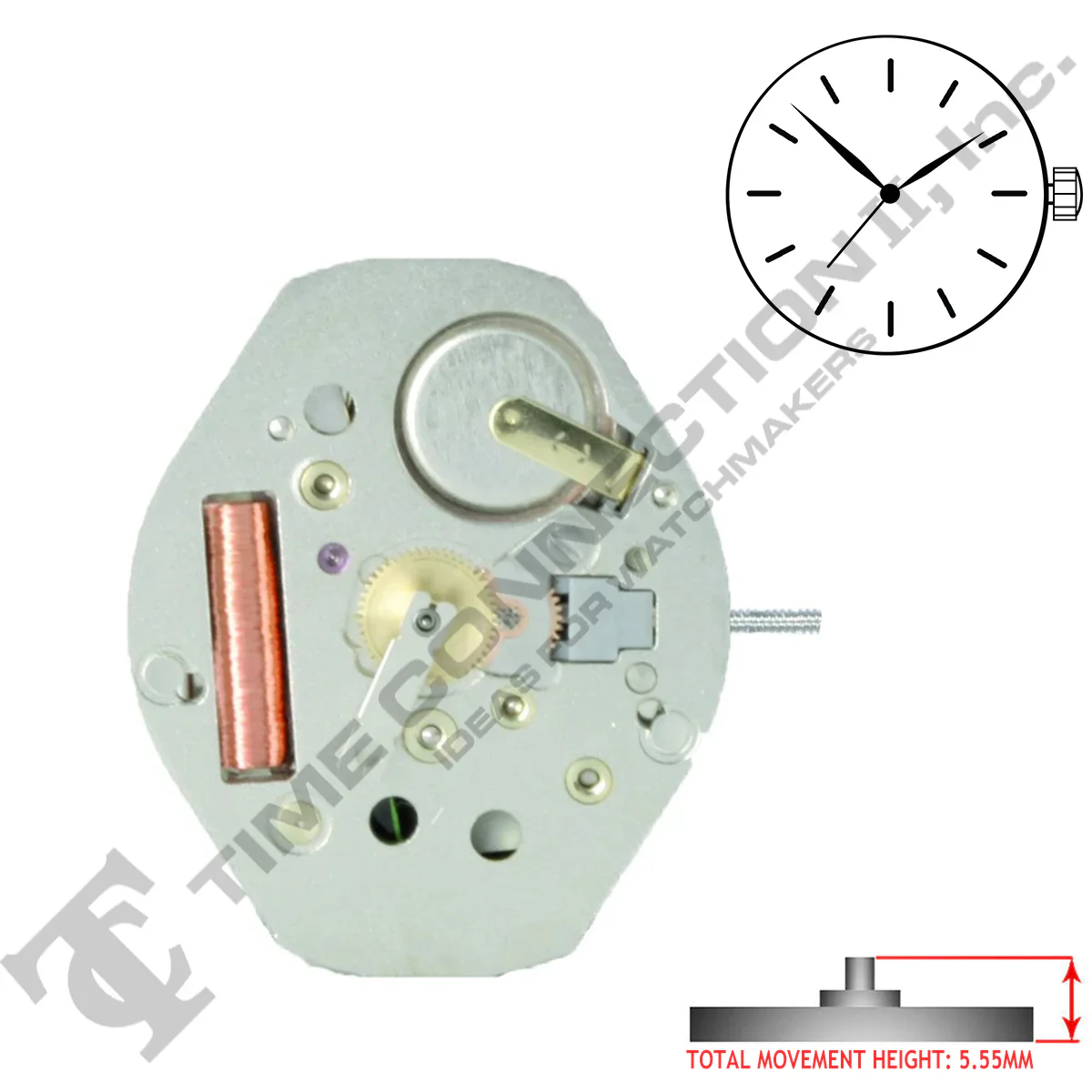 Harley Ronda 763 3 Hands Quartz Movement (Various Heights) - Image 6