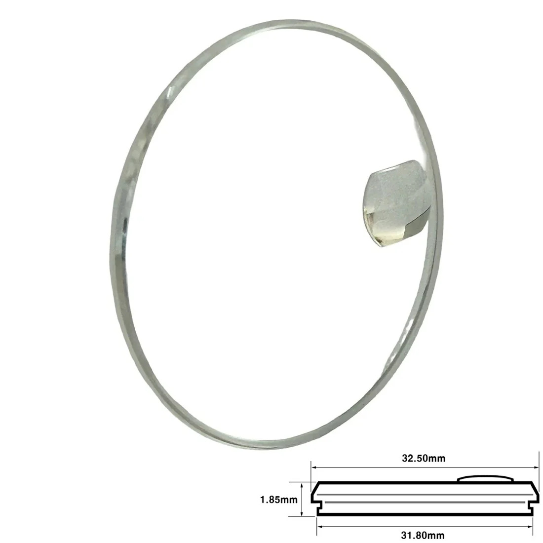 Sapphire Crystal 25-318C with Gasket to fit Rolex - Image 2