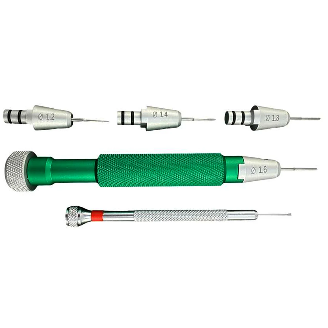 Screwdriver Set for Rolex Watches With Interchangeable Tips (1.2mm - 1.8mm) - Image 2