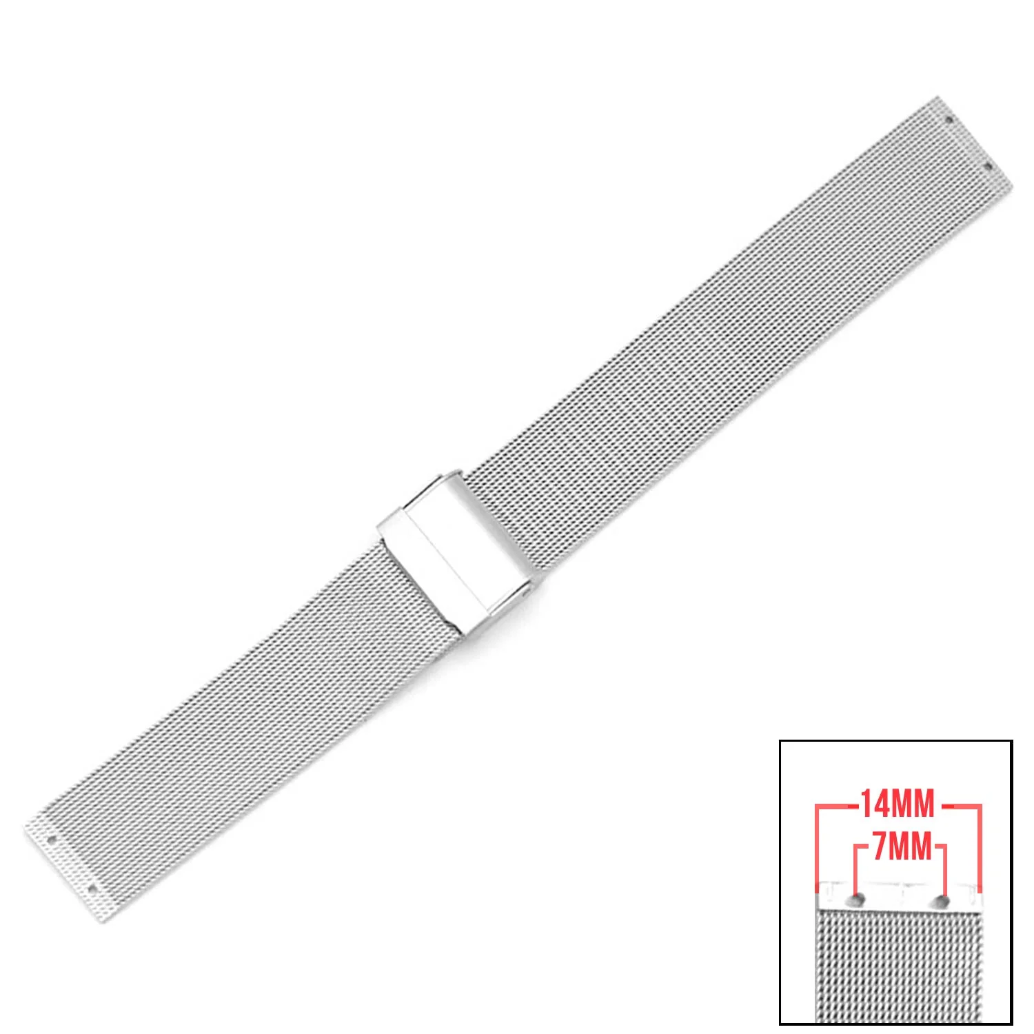 Screwing Stainless Steel Metal Mesh Replacement Band for Skagen Watches - Image 6