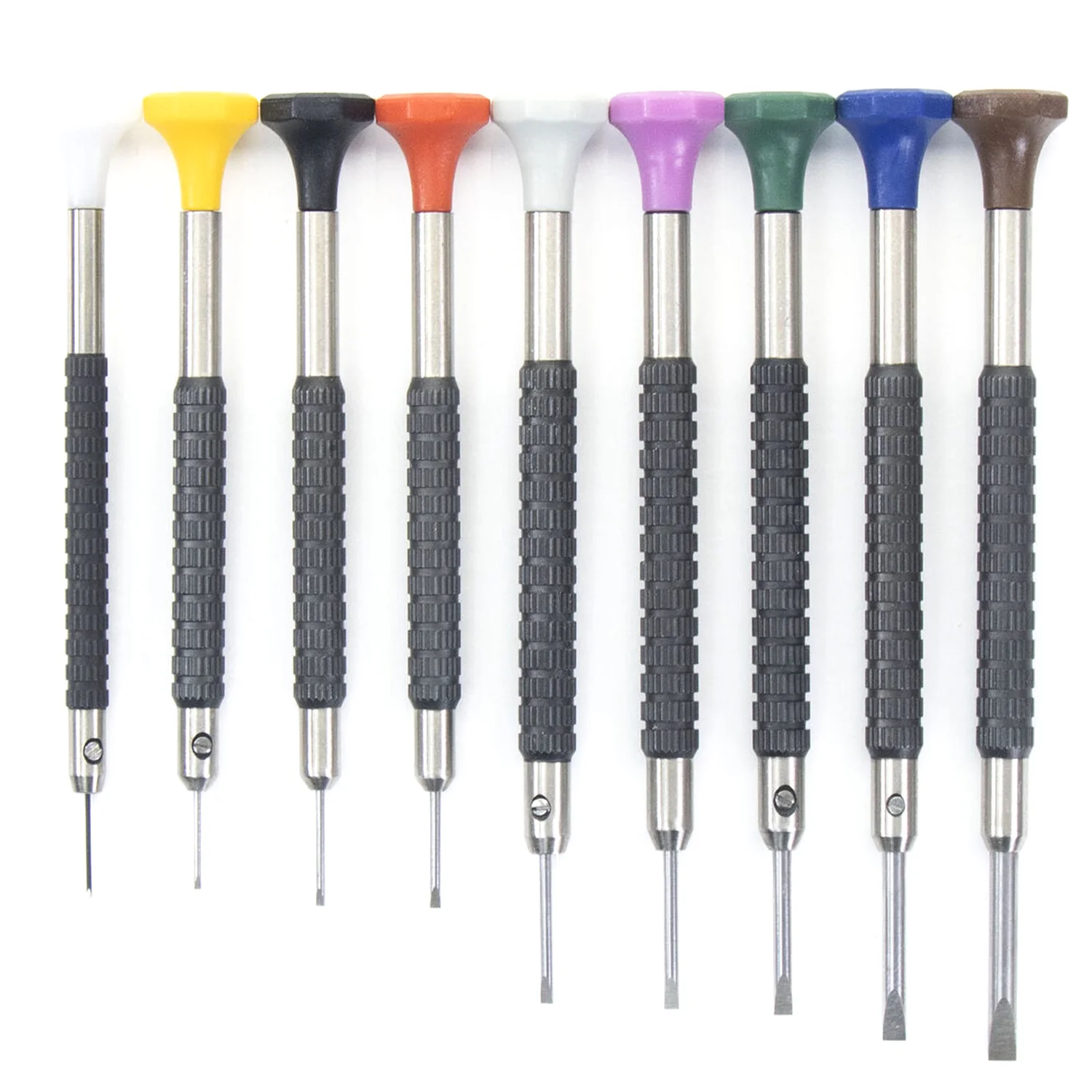 SD-550, Set of 9 Flat Head Screwdrivers with Spare Blades - Image 2