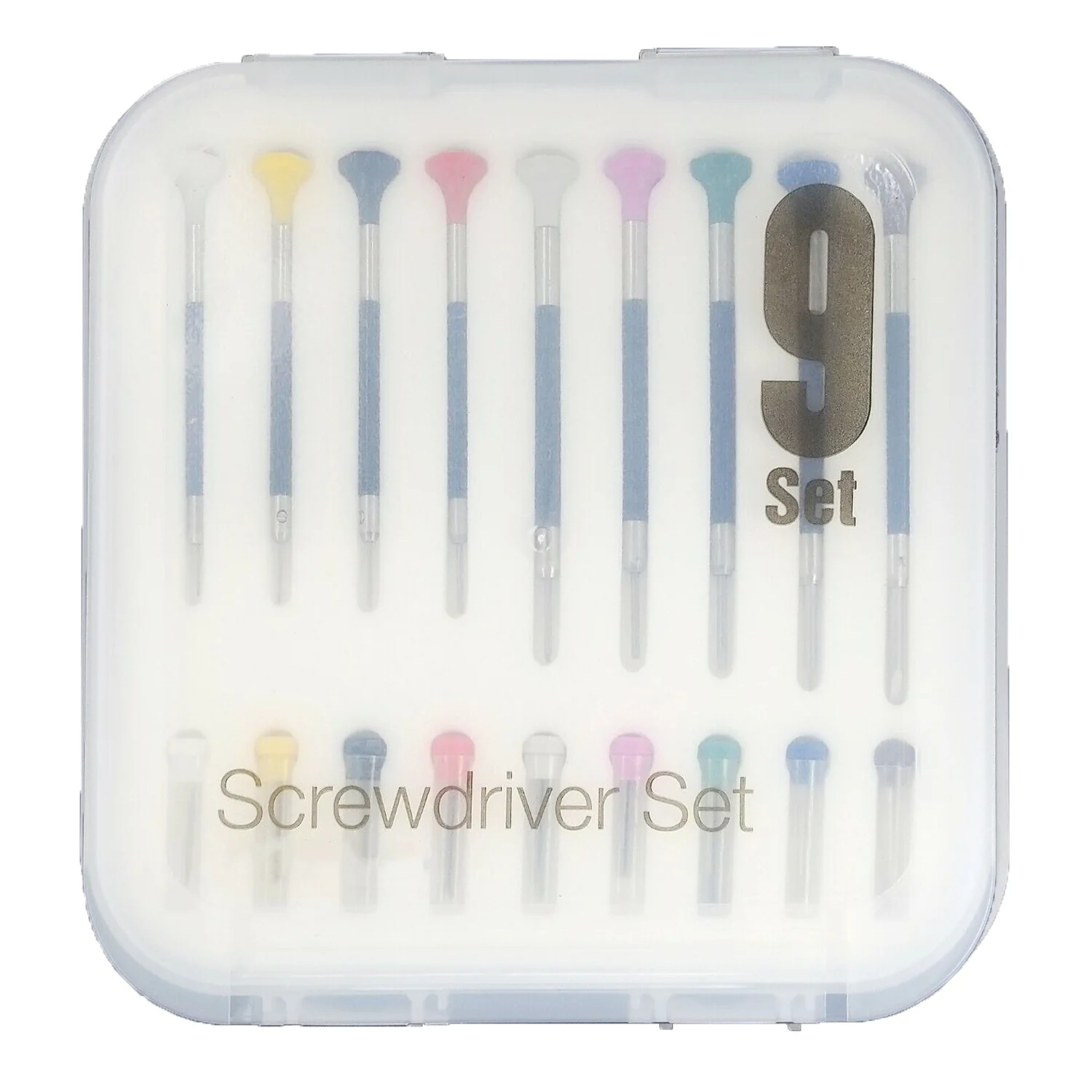 SD-550, Set of 9 Flat Head Screwdrivers with Spare Blades - Image 3