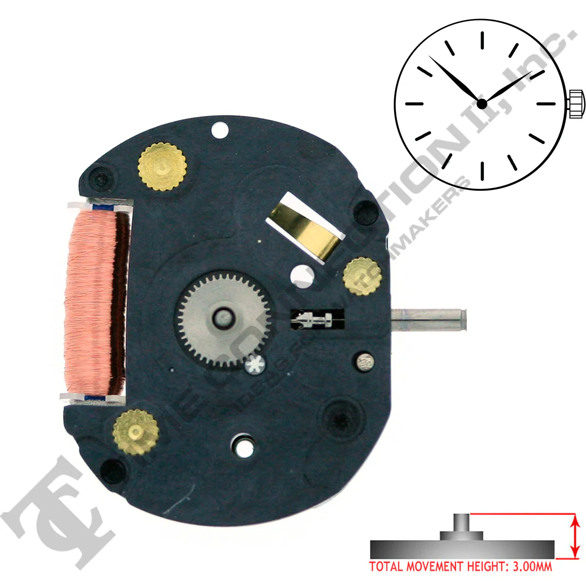 Genuine Seiko 1F20 2 Hands Quartz Movement Ht. 3.00MM - Image 2