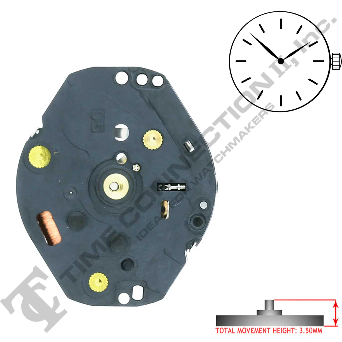 Genuine Seiko 7N00 2 Hands Quartz Movement Ht. 3.50MM - Image 2