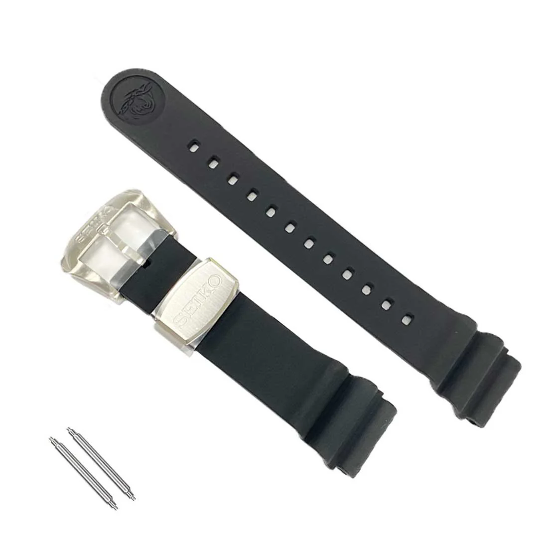 Seiko Rubber Band Silicon Strap 22mm for Turtle Diver Pepsi Black Gold