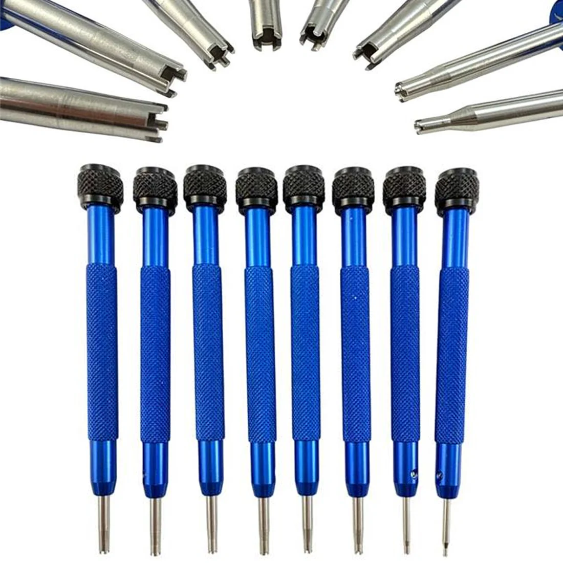 Set of 8 Screwdriver with Spare Tips for Richard Mille Watches (4/5 Prong Spokes) - Image 3