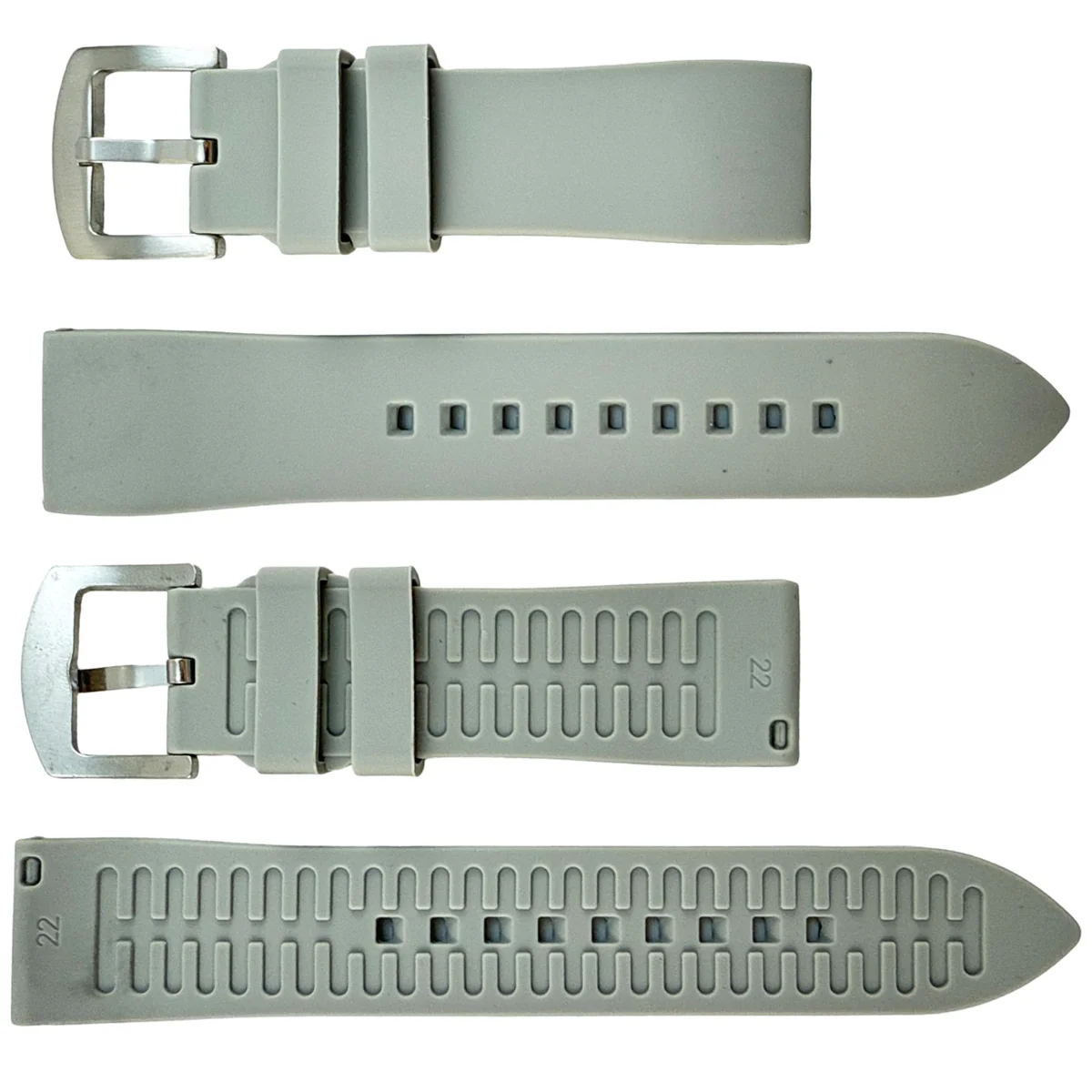 Silicone Quick Release Compatible Fashion Straps for Popular Watches (22mm) - Image 3