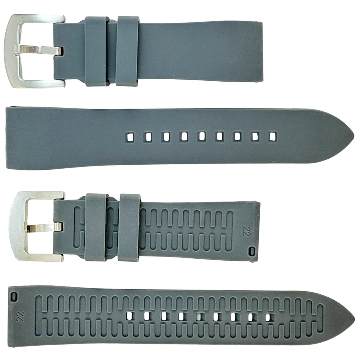 Silicone Quick Release Compatible Fashion Straps for Popular Watches (22mm) - Image 4