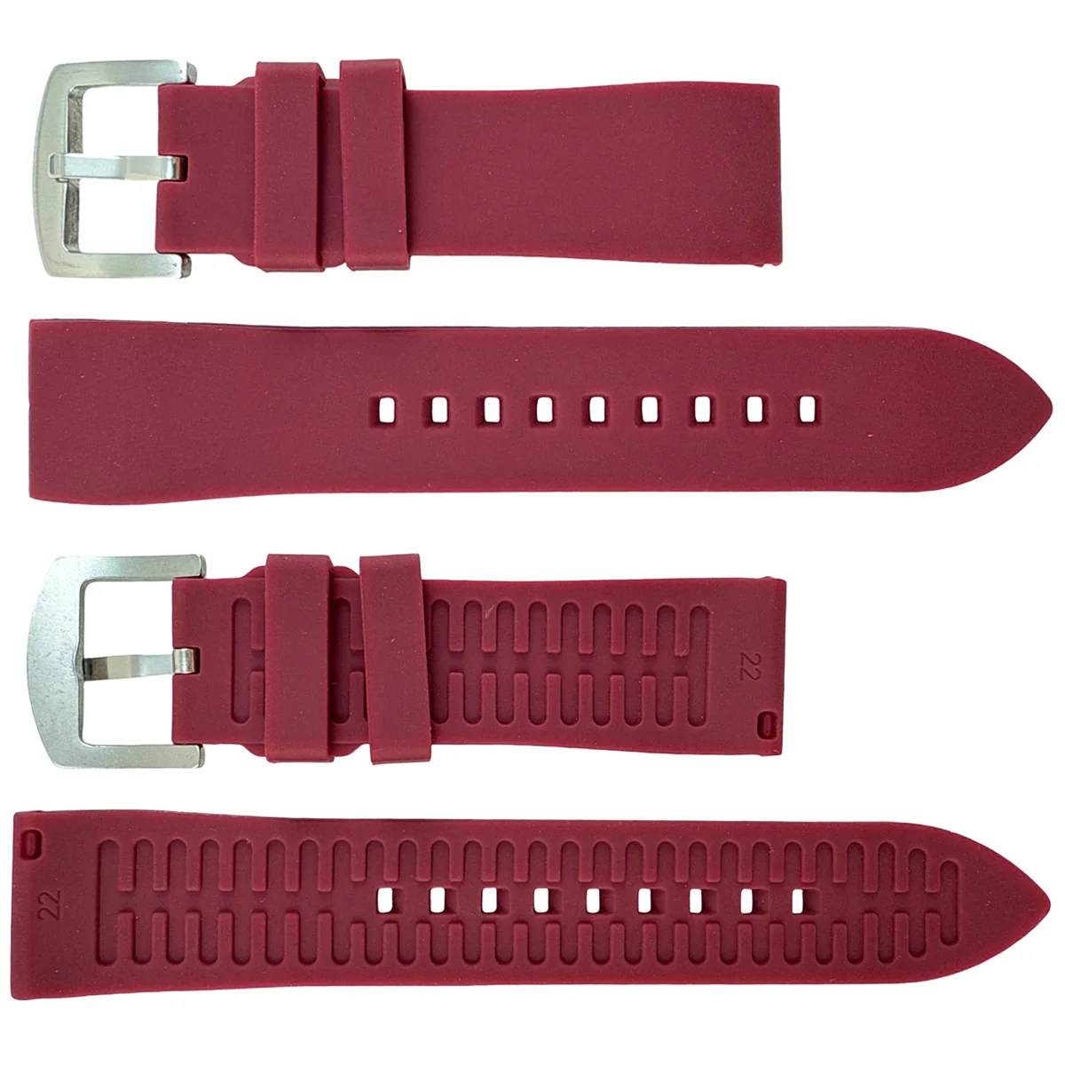 Silicone Quick Release Compatible Fashion Straps for Popular Watches (22mm) - Image 5