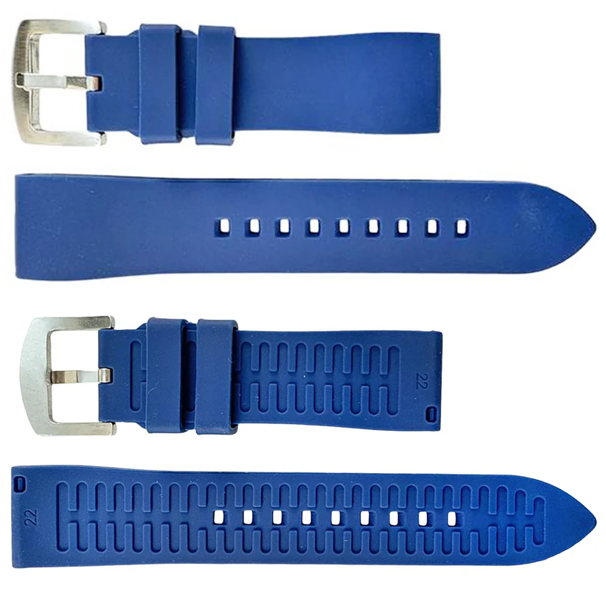Silicone Quick Release Compatible Fashion Straps for Popular Watches (22mm) - Image 8