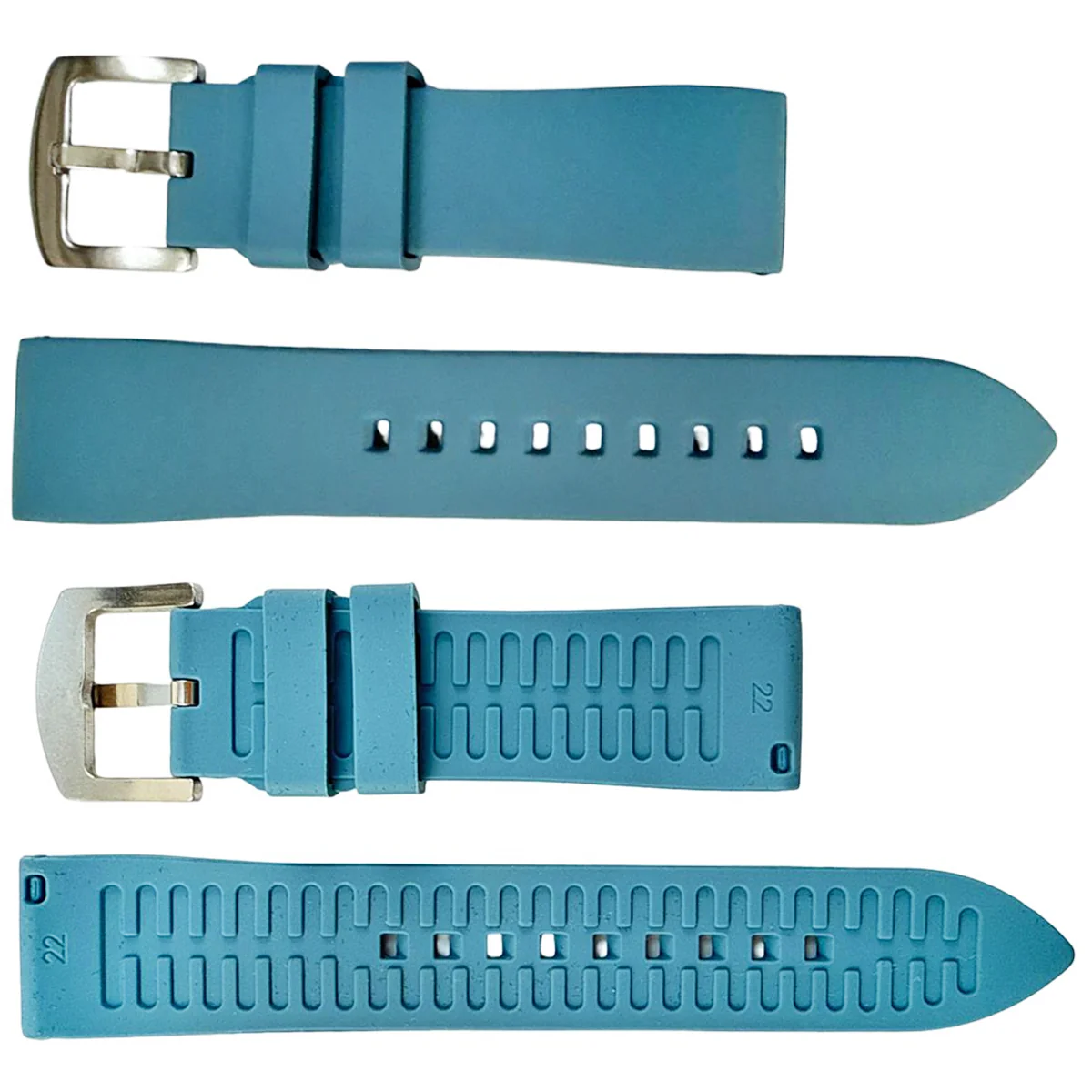 Silicone Quick Release Compatible Fashion Straps for Popular Watches (22mm) - Image 9