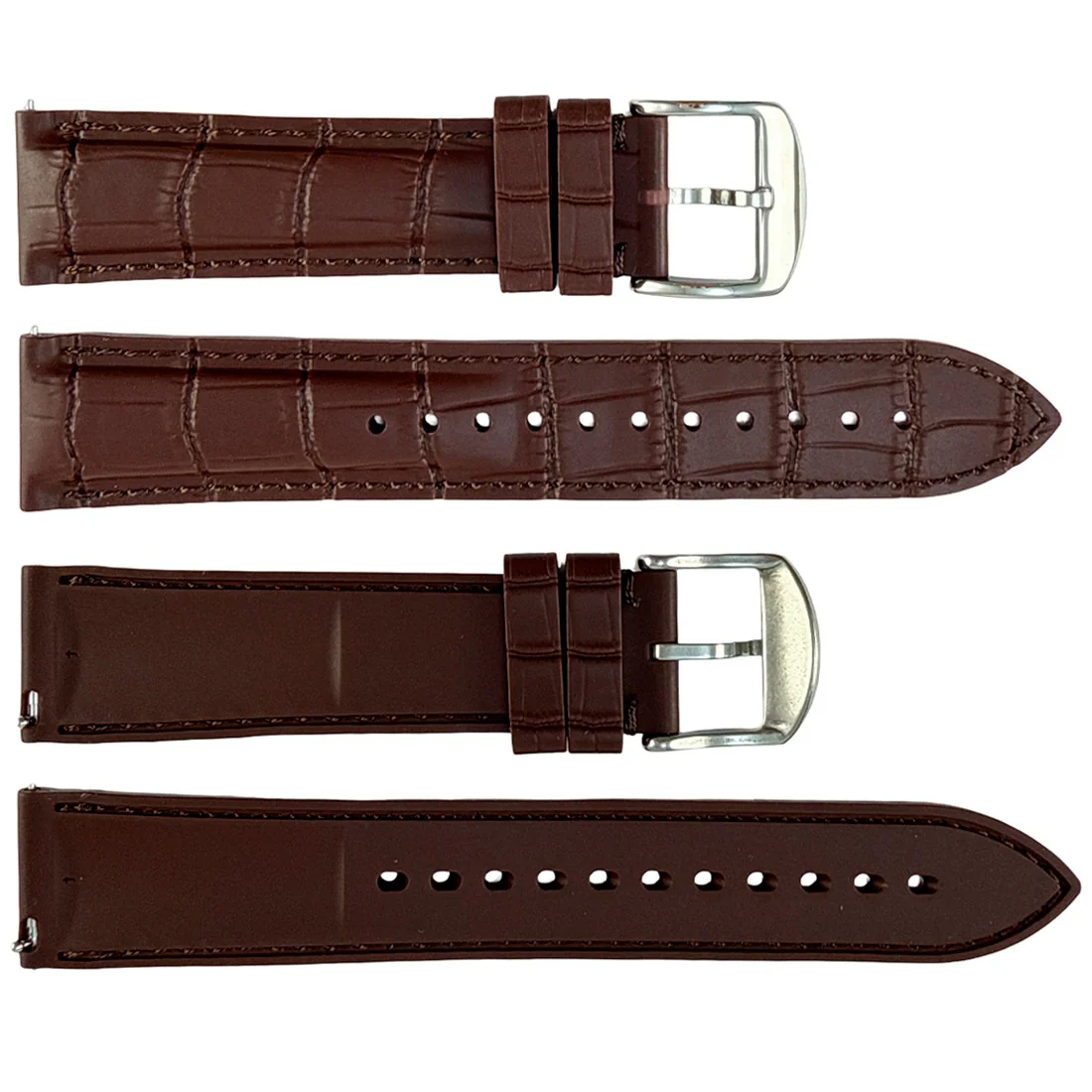 P710 Silicone Quick Release with Alligator Pattern Straps & Stainless Steel Buckle (18mm~24mm) - Image 3