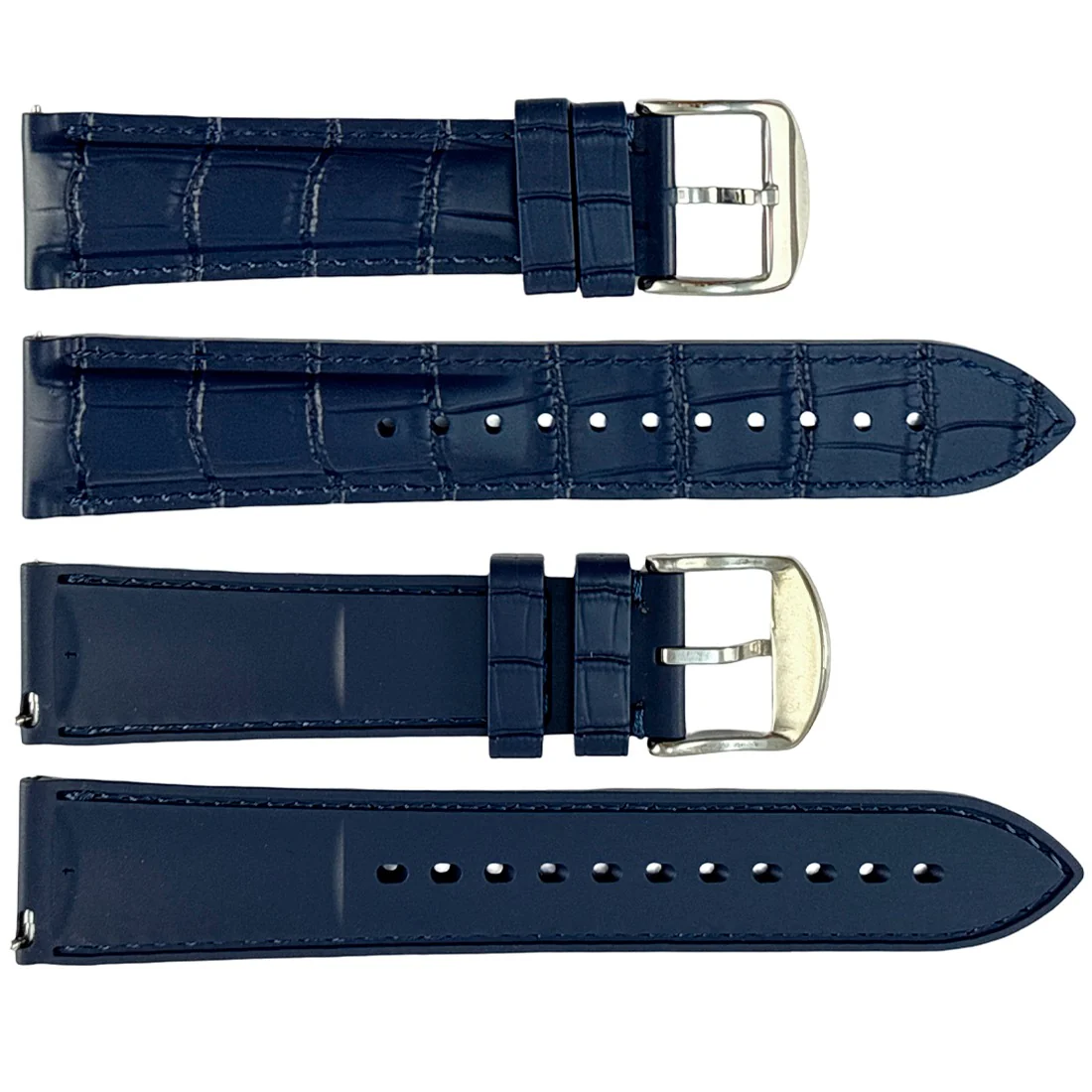 P710 Silicone Quick Release with Alligator Pattern Straps & Stainless Steel Buckle (18mm~24mm) - Image 4