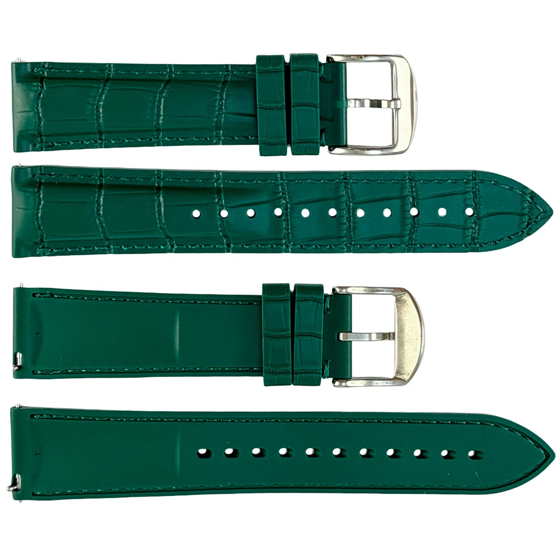 P710 Silicone Quick Release with Alligator Pattern Straps & Stainless Steel Buckle (18mm~24mm) - Image 6