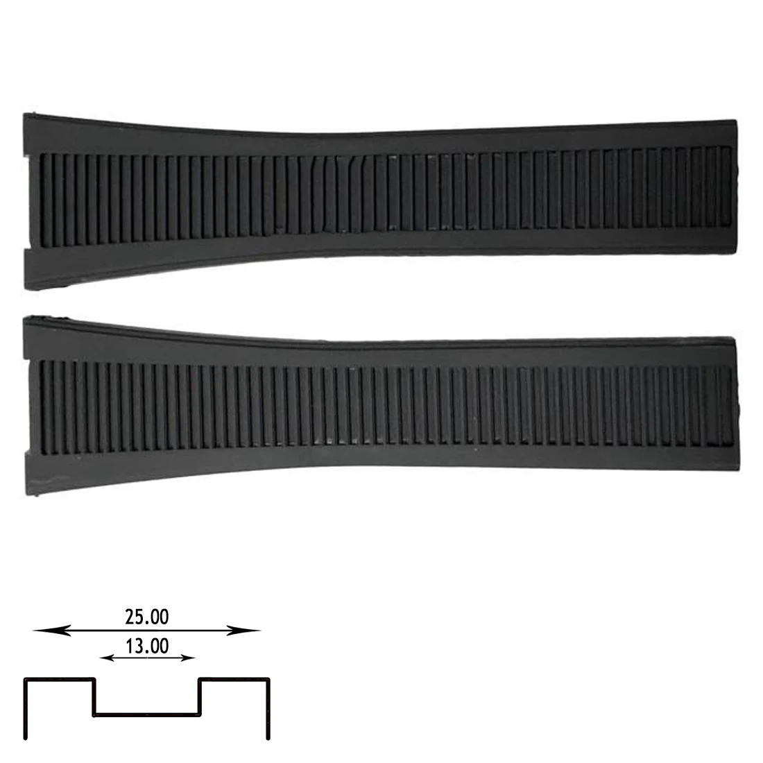 Silicone Watch Band for For Patek Philippe Nautilus 5711 5712 5712G 5726 5980 (13mm x 25mm)